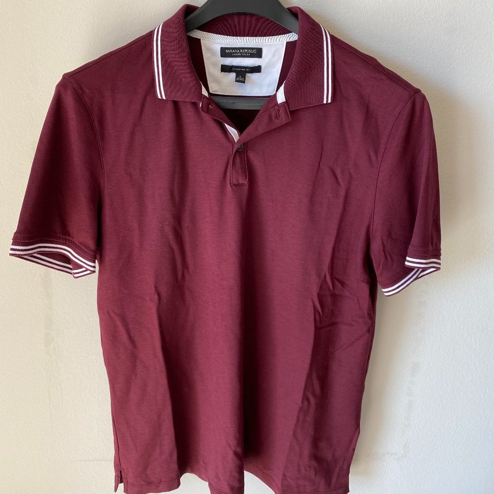 Banana Republic Maroon Polo Shirt